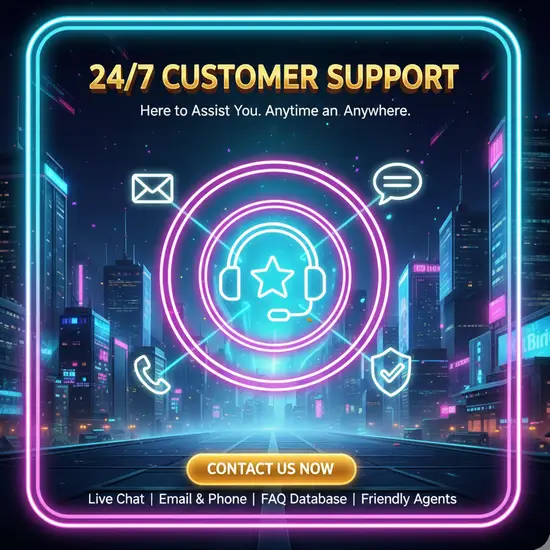 24/7 Customer Support – We're Here for You Anytime